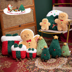Christmas Gingerbread Man Plush Cushion