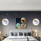 Moderne LED-Wandleuchte Astronaut
