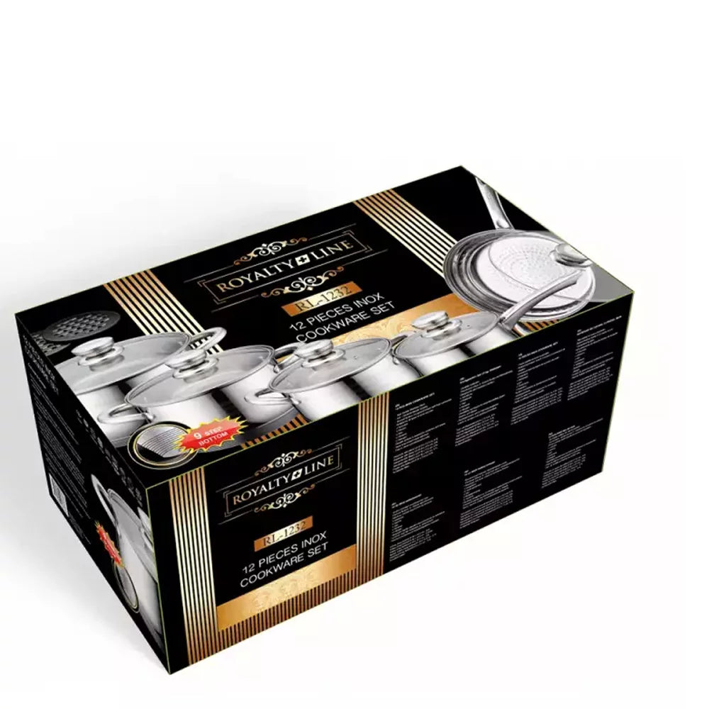 12-Piece Stainless Steel Cookware Set