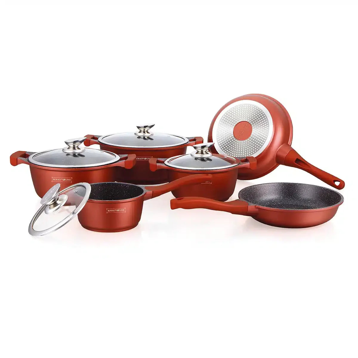 Royalty Line 10-Piece Aluminum Cookware Set