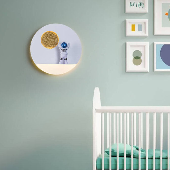 Moderne LED-Wandleuchte Astronaut