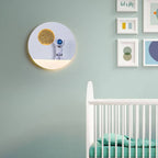 Moderne LED-Wandleuchte Astronaut