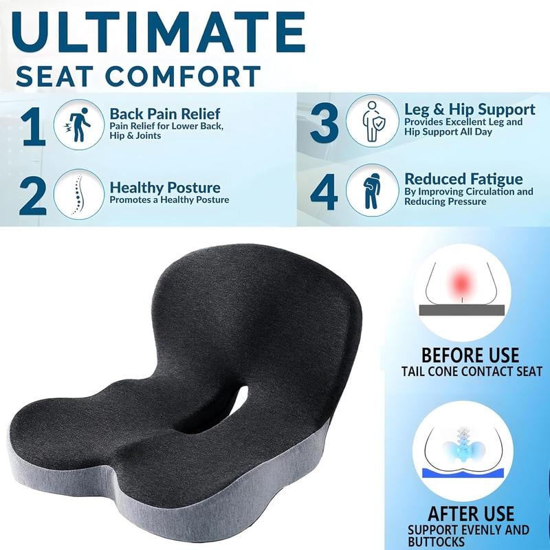 VivaCush Memory Foam Seat Cushion