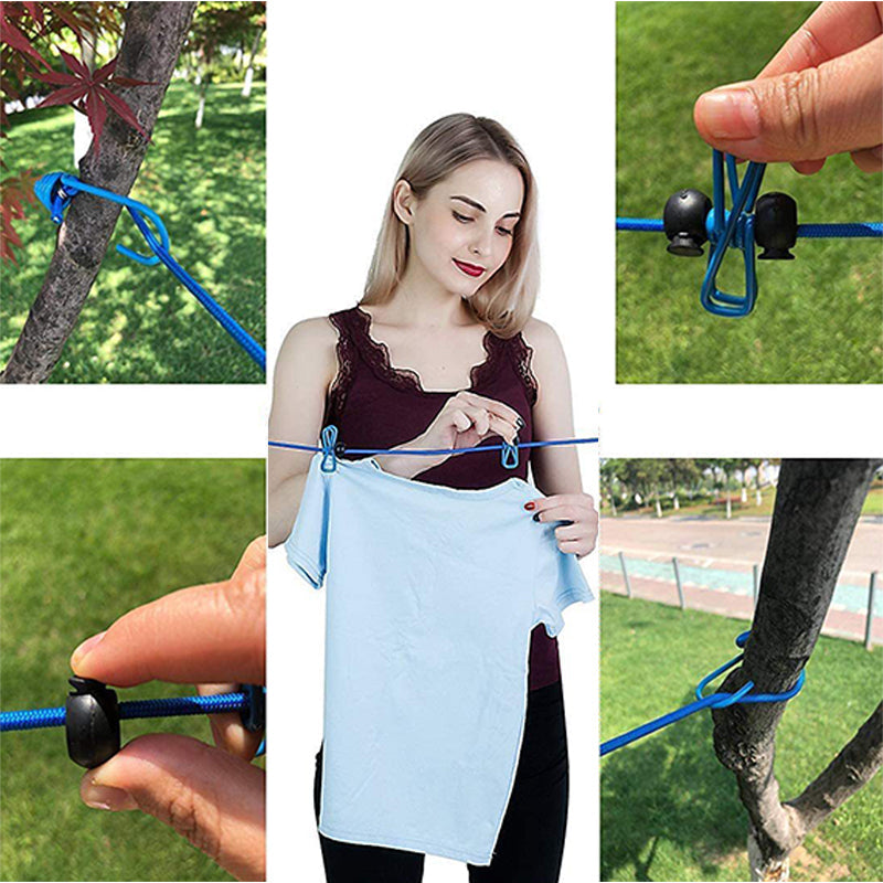 Portable Elastic Travel Laundry Rack