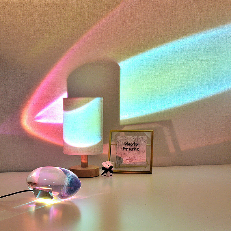 Kristall-Projektions-Tischleuchte LED