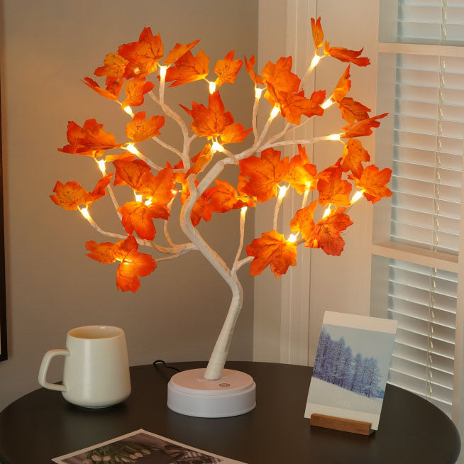 Moderne LED-Tischleuchte Ahornbaum