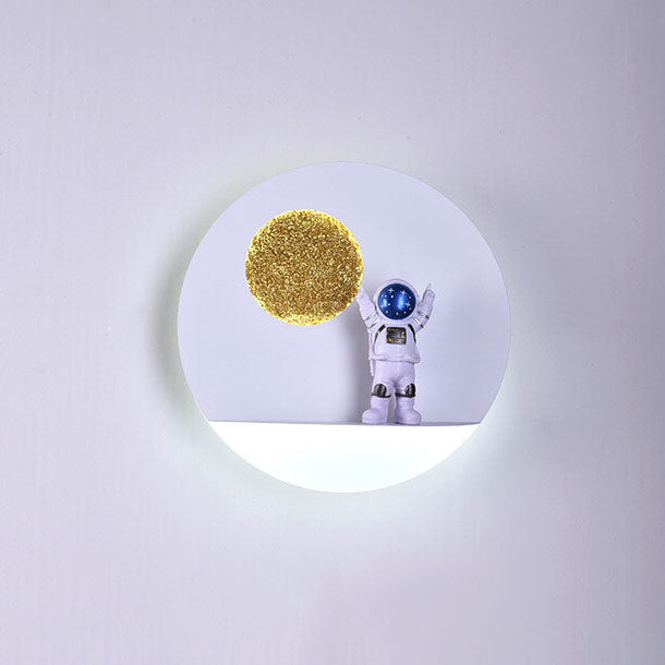 Moderne LED-Wandleuchte Astronaut