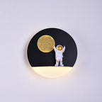 Moderne LED-Wandleuchte Astronaut