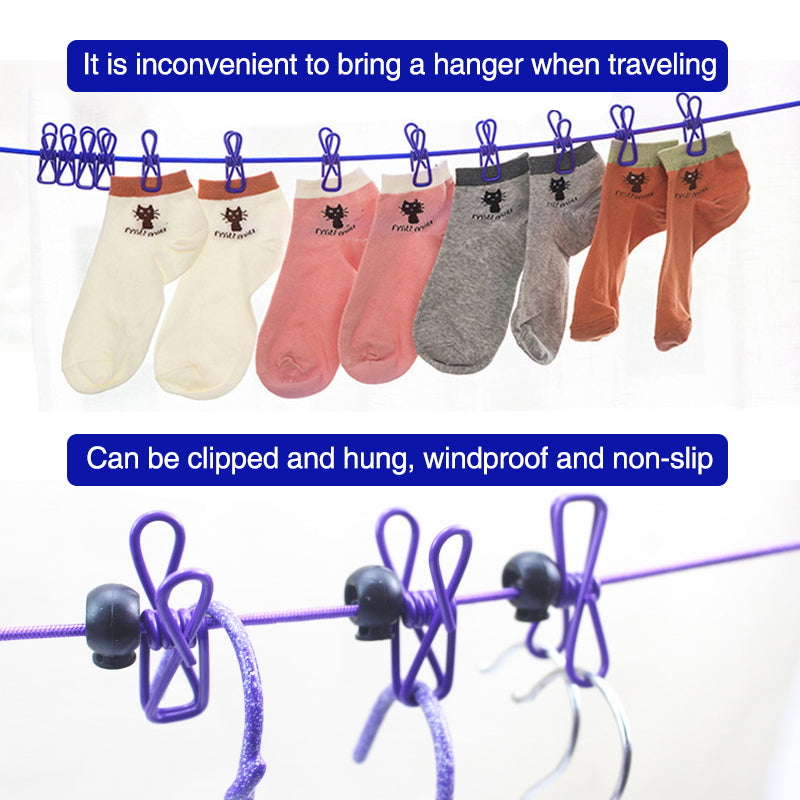 Portable Elastic Travel Laundry Rack