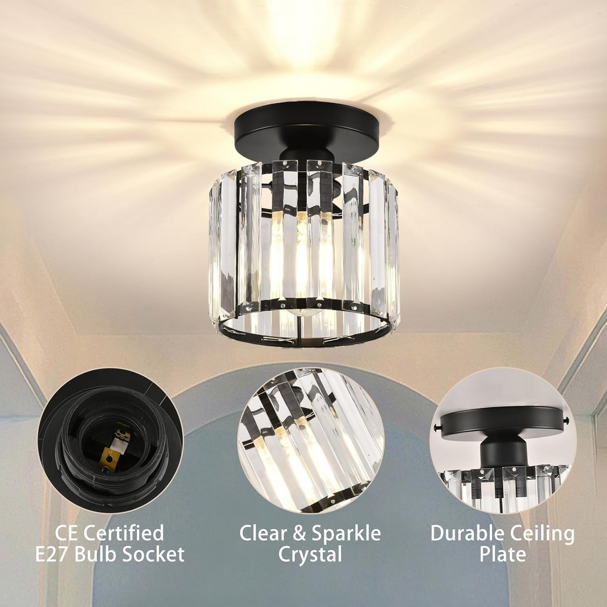 Modern Crystal Ceiling Lamp