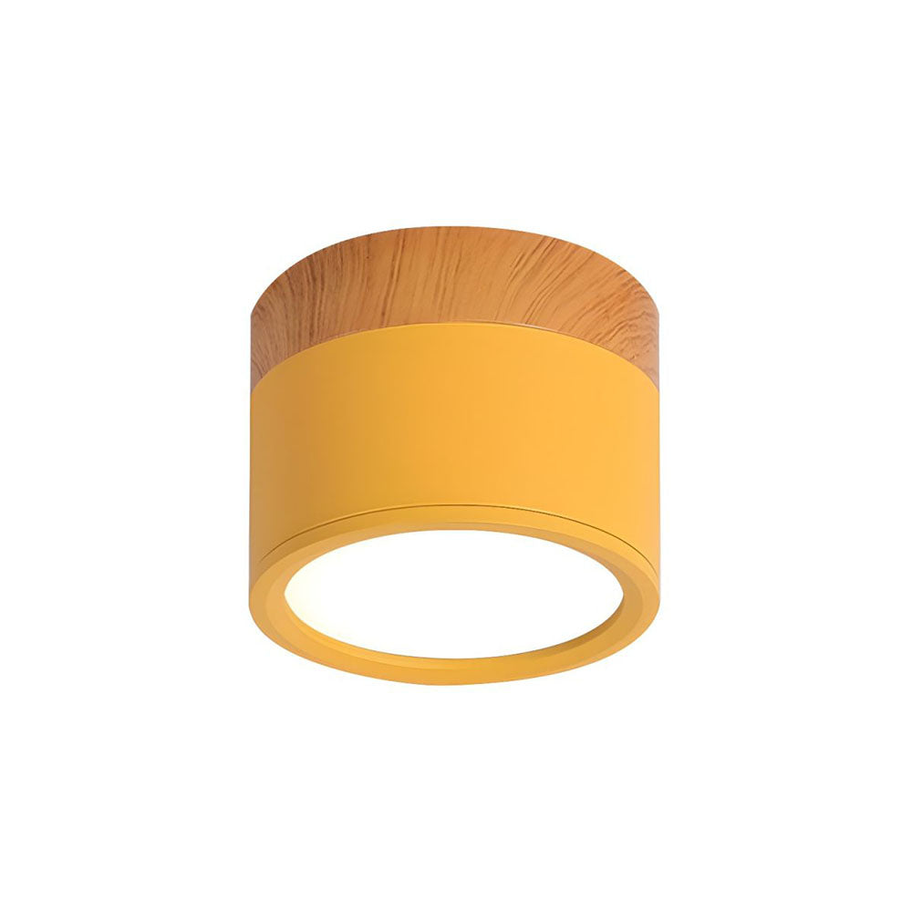 Modern Cylinder LED Flush Mount Ceiling Lamp