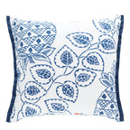 Square Decorative Cushion Cover with Leaf Print