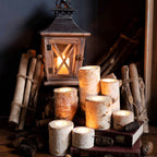 Farmhouse Wooden Lantern with Metal Pagoda Roof