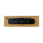Digital wooden alarm clock with temperature display