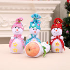 Decorative Plush Snowman Figurine