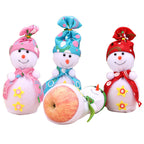 Decorative Plush Snowman Figurine