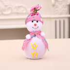 Decorative Plush Snowman Figurine