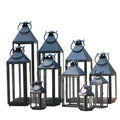 Multi-Size Metal and Glass Lantern Collection