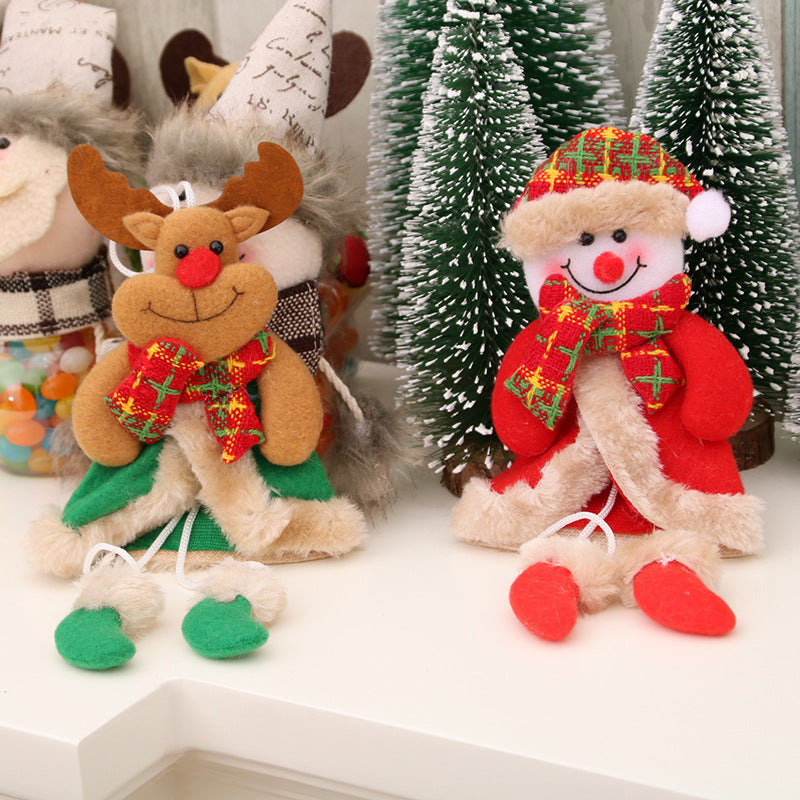 Decorative Plush Christmas Bear Ornament