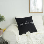 Decorative Throw Pillow with Embroidery