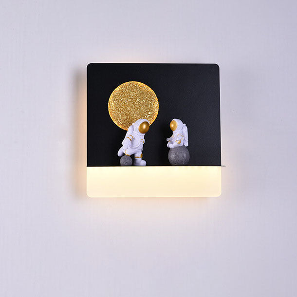Moderne LED-Wandleuchte Astronaut