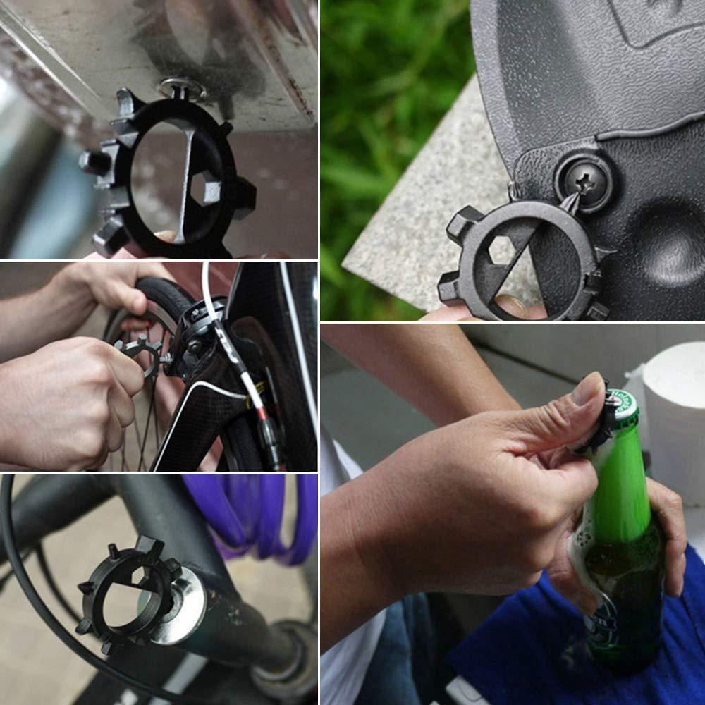 12-in-1 Edelstahl-Multitool in Sonnenform