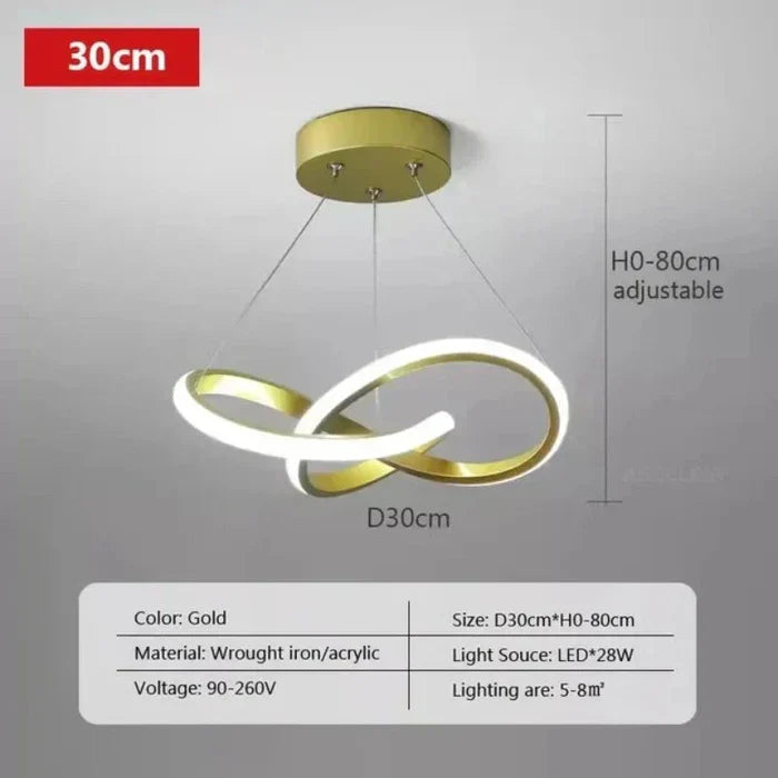 WaveGlow Modern LED Ceiling Lamp