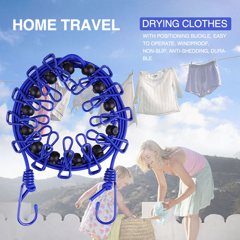 Portable Elastic Travel Laundry Rack