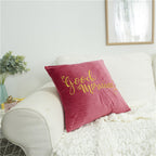 Decorative Throw Pillow with Embroidery