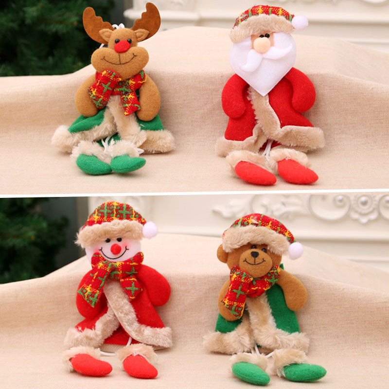 Decorative Plush Christmas Bear Ornament