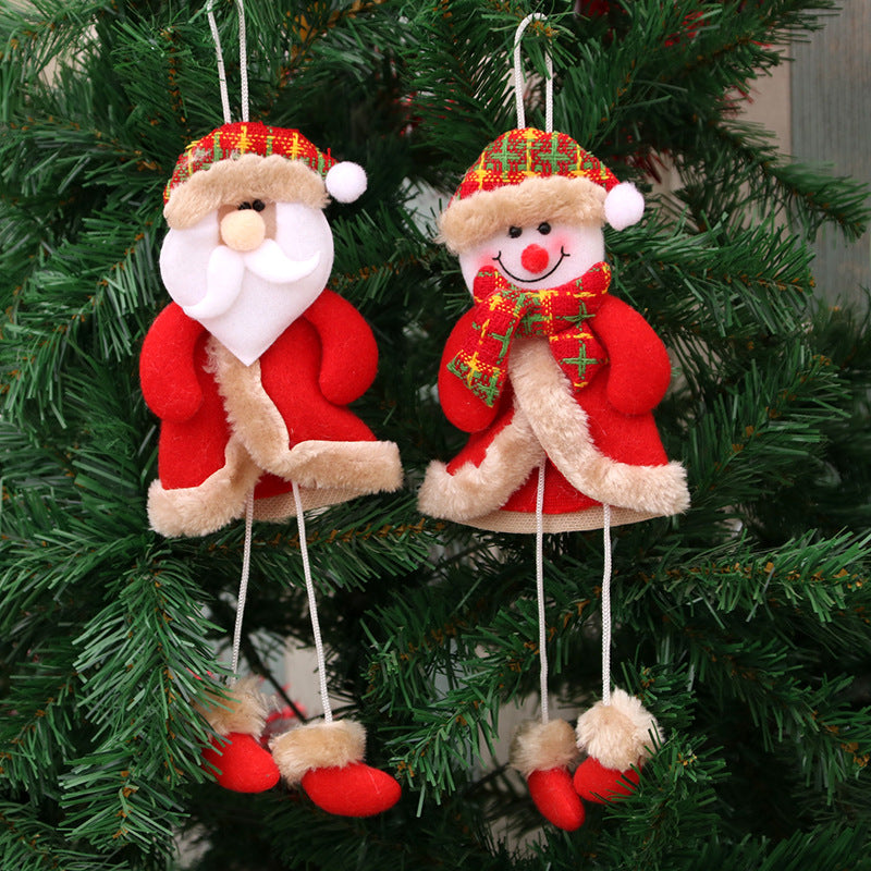 Decorative Plush Christmas Bear Ornament