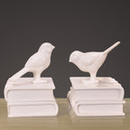 Decorative Bird Figurine Bookends