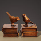 Decorative Bird Figurine Bookends