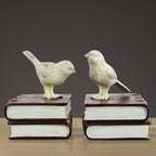 Decorative Bird Figurine Bookends