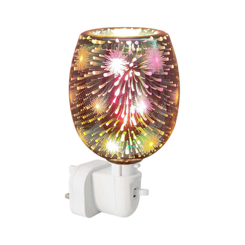 3D-Glas-Aromatherapie-Wachsschmelzlampe als Nachtlicht