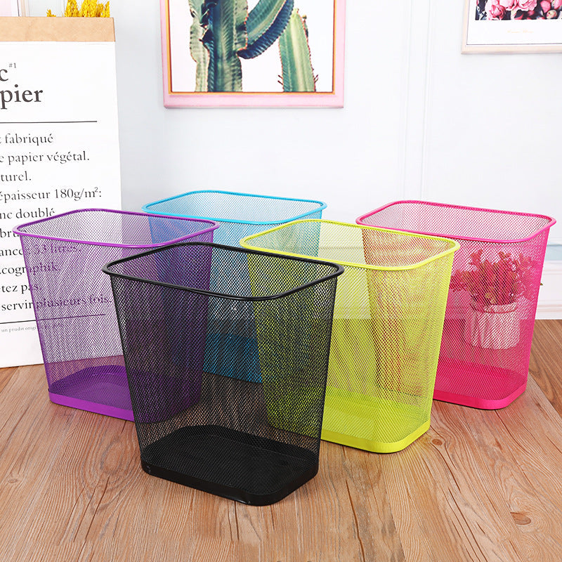 Stylish Wire Mesh Wastebasket