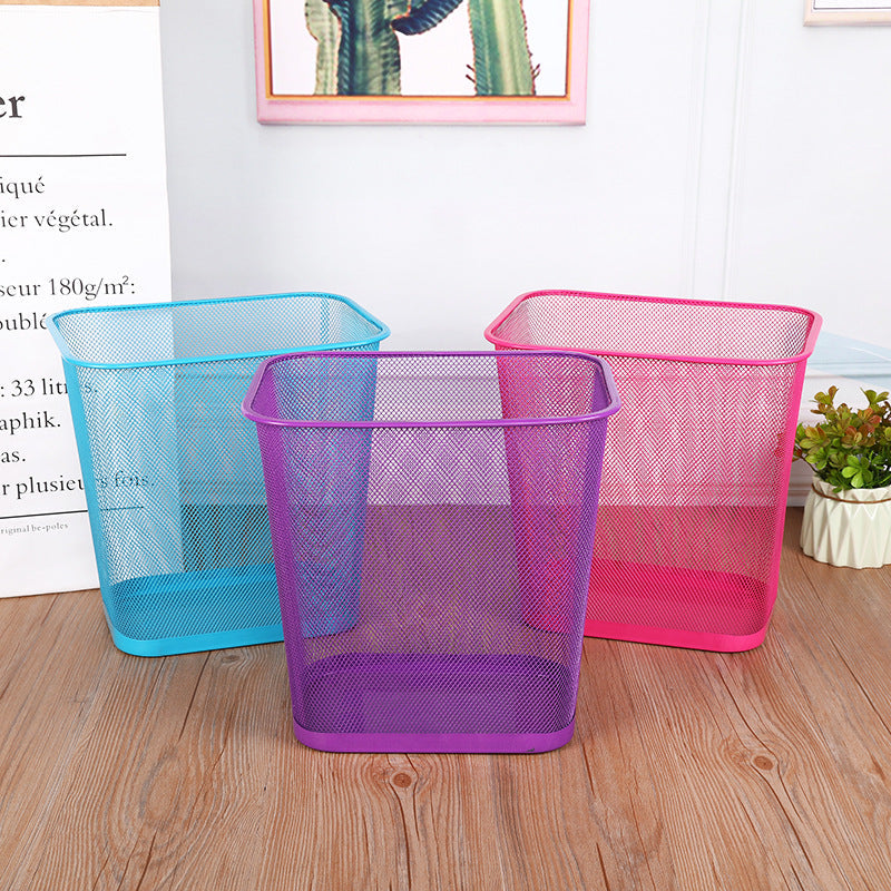 Stylish Wire Mesh Wastebasket