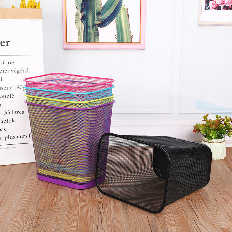 Stylish Wire Mesh Wastebasket
