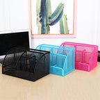 Multi-Compartment Mesh Desk Organizer