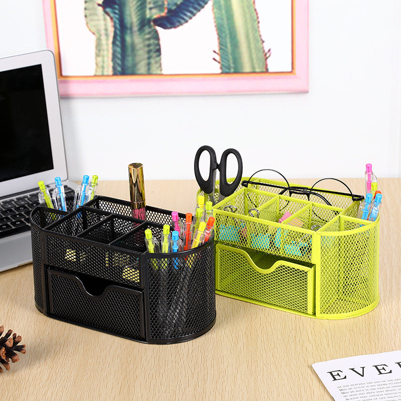 Mesh Desk Organizer with Drawer