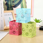 Schreibtisch-Organizer aus Metall mit Blumenmuster