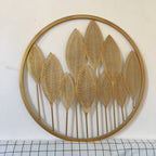 Decorative Gold Leaf Wall Art Sculpture