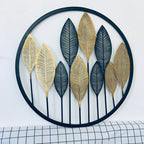 Decorative Gold Leaf Wall Art Sculpture