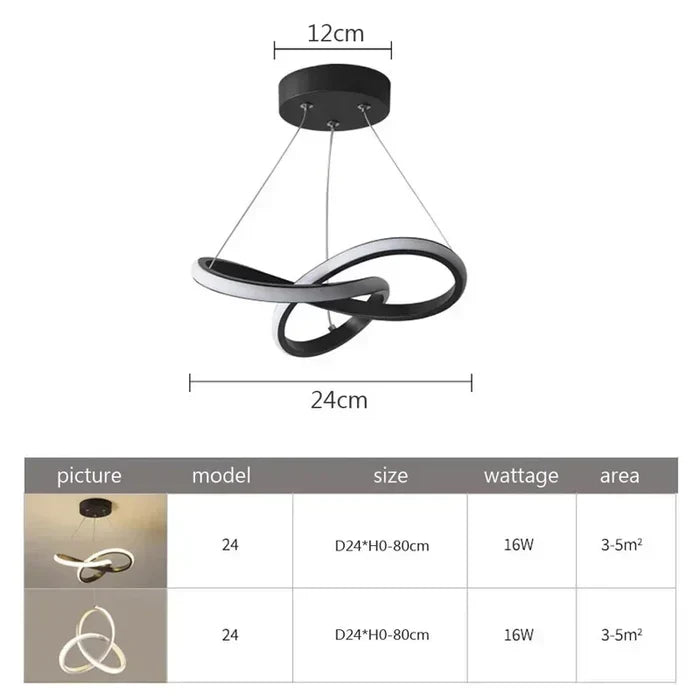 WaveGlow Modern LED Ceiling Lamp