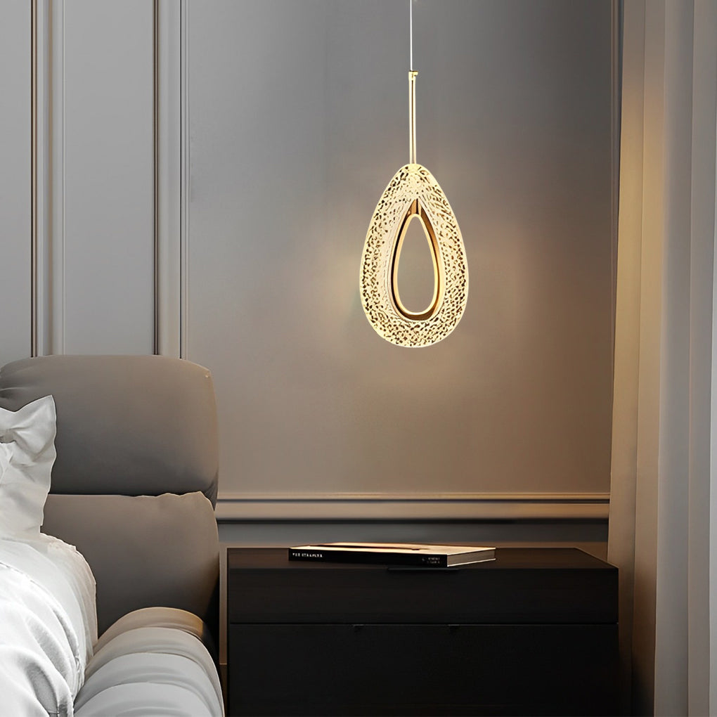 Minimalistische LED-Pendelleuchte Wassertropfen