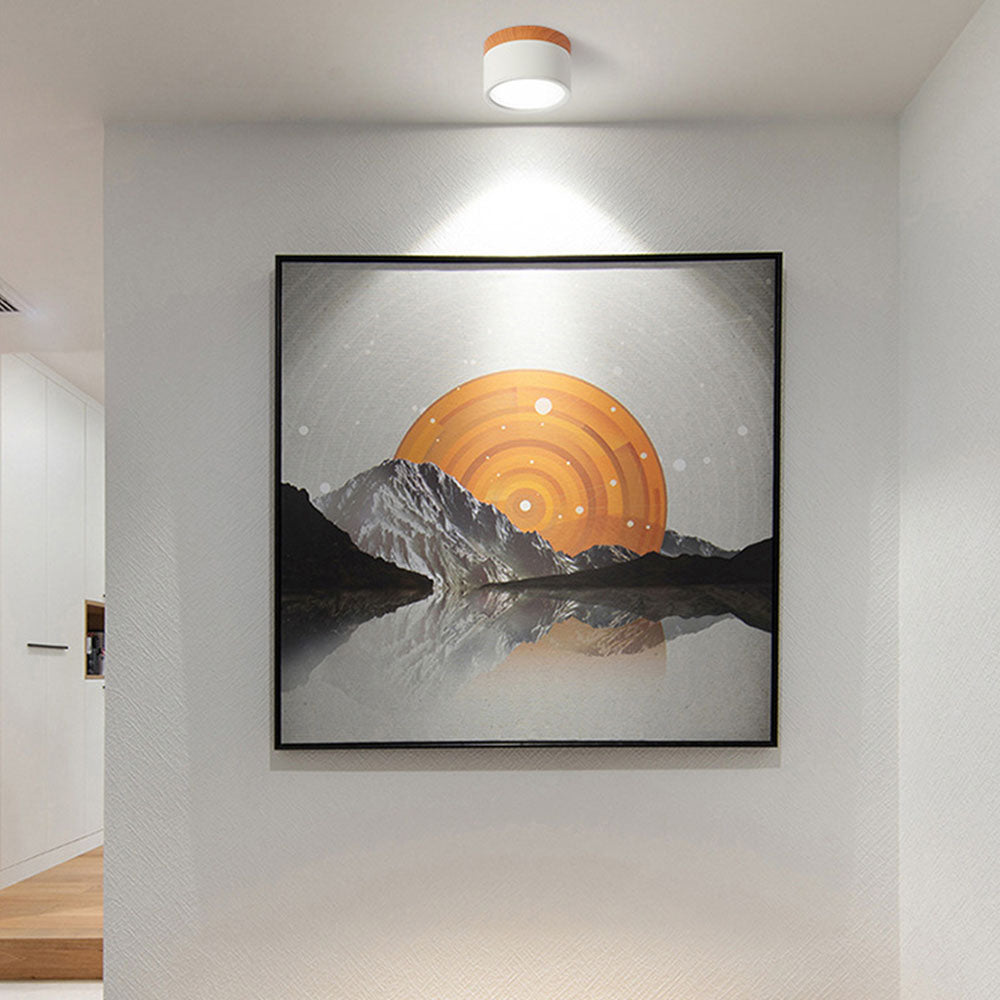 Modern Cylinder LED Flush Mount Ceiling Lamp