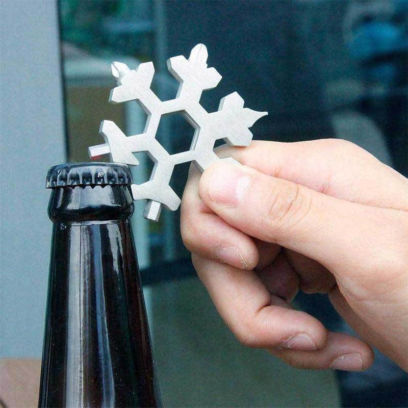 18-in-1 Edelstahl-Schneeflocken-Multitool