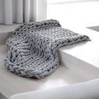 Handmade Chunky Knit Throw Weighted Blanket