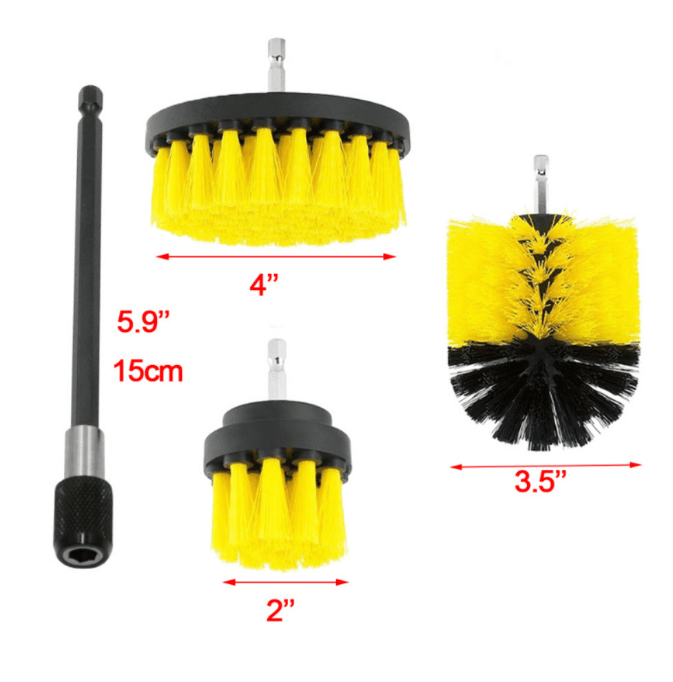 12-in-1 Reinigungsbürsten-Set für Bohrmaschinen