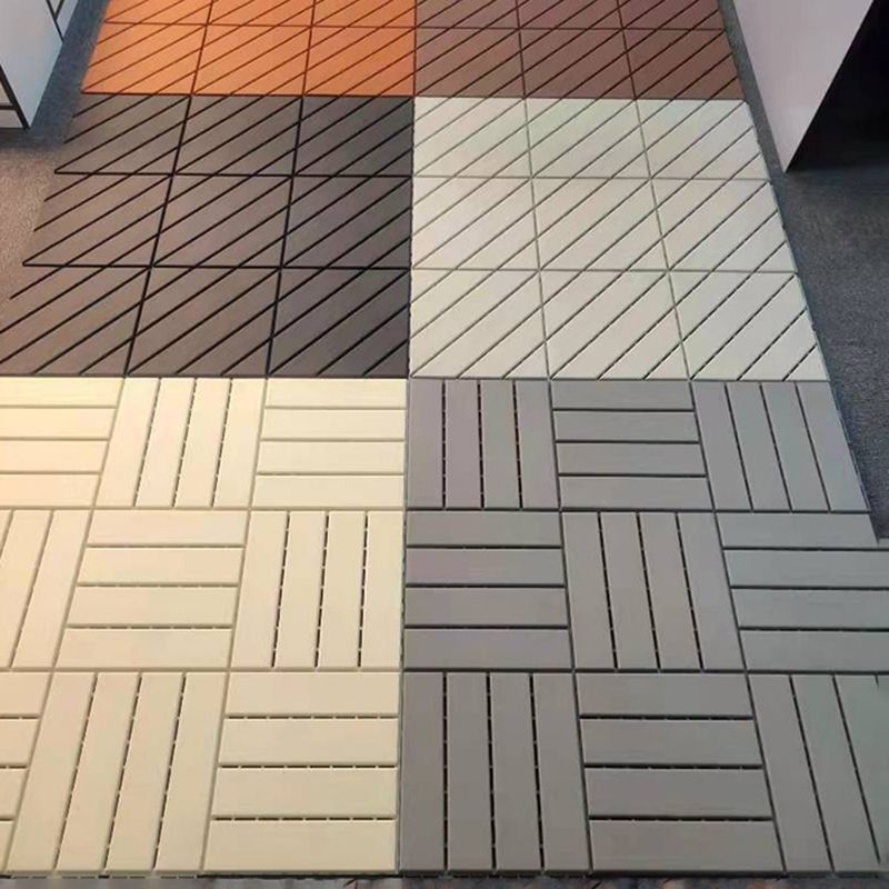 4-Slat 12" x 12" PVC Floor Tiles